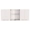 Tuhome Superior 150 Wall Cabinet With Glass, Four Interior Shelves, Two Double Door, White GLB5608 - alternate 2